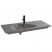 Подвесная раковина-столешница серая для установки с мебелью 100 см JACOB DELAFON  NOUVELLE VAGUE  (EXAQ112-Z-MG2)