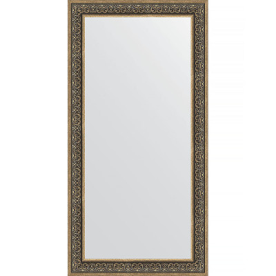 Зеркало настенное Evoform Definite 163х83 BY 3352 в багетной раме Вензель серебряный 101 мм