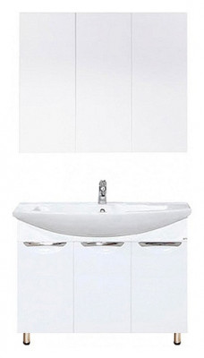 Тумба под раковину Misty Лаванда- 80 прямая белая (Э-Лав01080-011Пр)