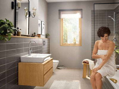 Высокий смеситель для раковины Hansgrohe Rebris E 72576000 (хром)