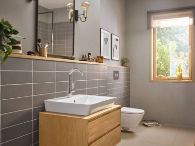 Высокий смеситель для раковины Hansgrohe Rebris E 72576000 (хром)