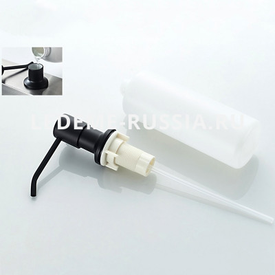 Дозатор жидкого мыла Ledeme L405F, белые / черный