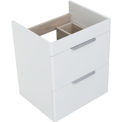 Тумба под раковину Aquanet Ирис new 50 310143 подвесная белый глянец