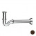 Nicolazzi 5569 DB сифон 1”1/4 без донного клапана для биде, темная бронза