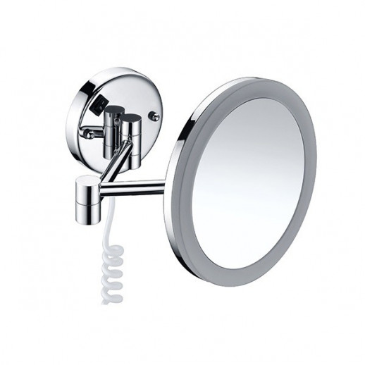WasserKRAFT K-1004 зеркало с LED-подсветкой, 3-х кратное увеличение