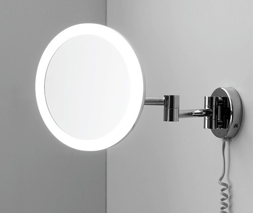 WasserKRAFT K-1004 зеркало с LED-подсветкой, 3-х кратное увеличение