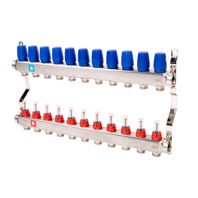 Коллектор с расходомерами MVI, 11 выхода MS.511.06