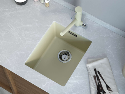 Мойка OMOIKIRI KATA 34-U-BL Artgranit черный прямоугольная 340x420 (4993382)