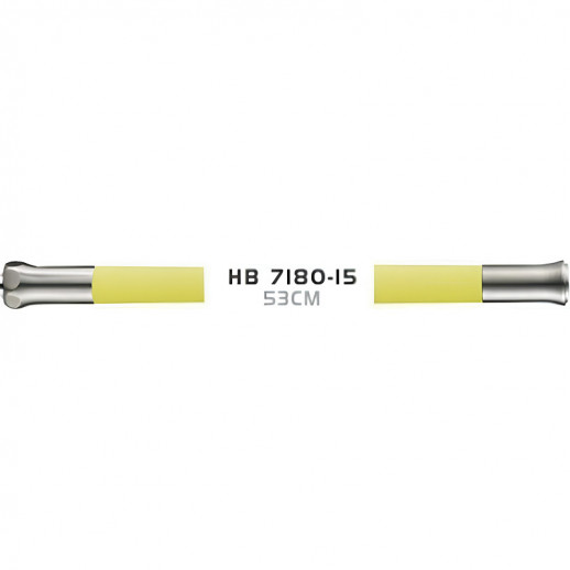 Излив для смесителя Haiba HB7180-15 гибкий (нерж сталь силикон) желтый