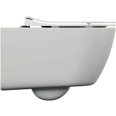 Комплект унитаза Cersanit Nature Oval CO DPL EO slim LP с инсталляцией Vector 64576 с сиденьем микролифт с клавишей смыва хром глянцевый