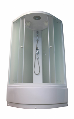 Душевая кабина Parly Tomorrow ET82 80х80х215см, сектор, белый/жемчужный