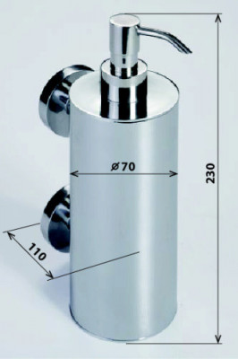 Дозаторы жидкого мыла Bemeta Omega 104109032 глянец