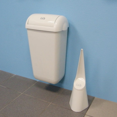 Lime Корзина для мусора Prestige 11 л подвесная с держателем мешка белая