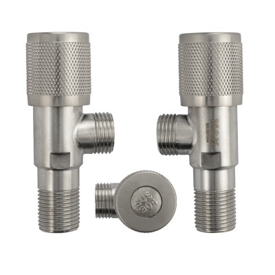 Кран металлокерамика угловой 1/2"х1/2", с отражателем, нерж сталь МАК (1166)