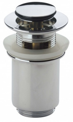 Донный клапан Remer RR 906 CC click-clack, с переливом, хром
