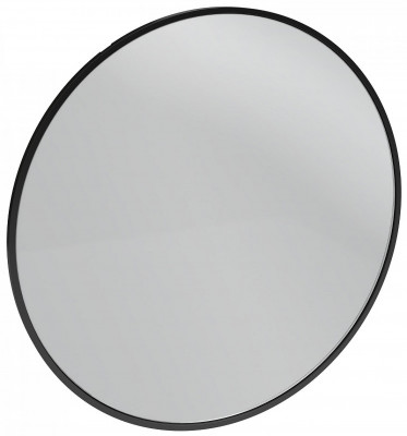 Зеркало подвесное в ванную 50 см Jacob Delafon Odeon Rive Gauche EB1176-S14, лакированная рама черный сатин круглое