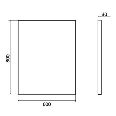 Зеркало для ванной Orange Nature 60 ON-60ZE с подсветкой с сенсорным выключателем