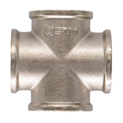 Крестовина с резьбой 3/4" из латуни (г/г/(г/г) CTM CRKF0034