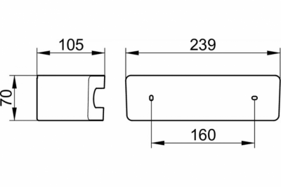 Полочка Keuco Elegance New 11658010000, хром
