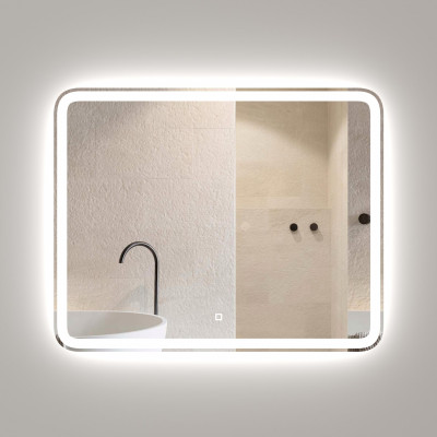 Зеркало подвесное для ванной Onika Магна 100 с LED подсветкой (210018)