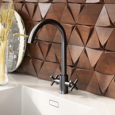 Кухонный смеситель Damixa RedBlu Neo Classic 270000000 графит (распродажа)