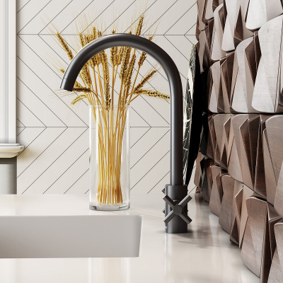 Кухонный смеситель Damixa RedBlu Neo Classic 270000000 графит (распродажа)