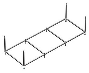 Roca BeCool ZRU9302853 монтажный набор для ванны
