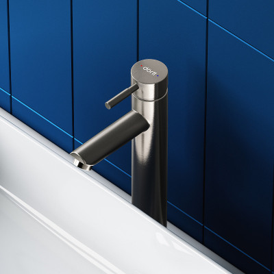 Смеситель для раковины Dorff Logic D3002102SS нерж сталь однорычажный