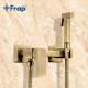 Смеситель Frap с гигиеническим душем однорычажный бронза (F7504-4)  (F7504-4)