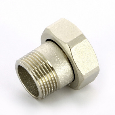 Соединение с накидной гайкой НВ Uni-Fitt с плоской прокладкой никелированное 3/4"x1" (624N3400)