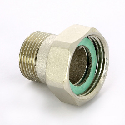 Соединение с накидной гайкой НВ Uni-Fitt с плоской прокладкой никелированное 3/4"x1" (624N3400)