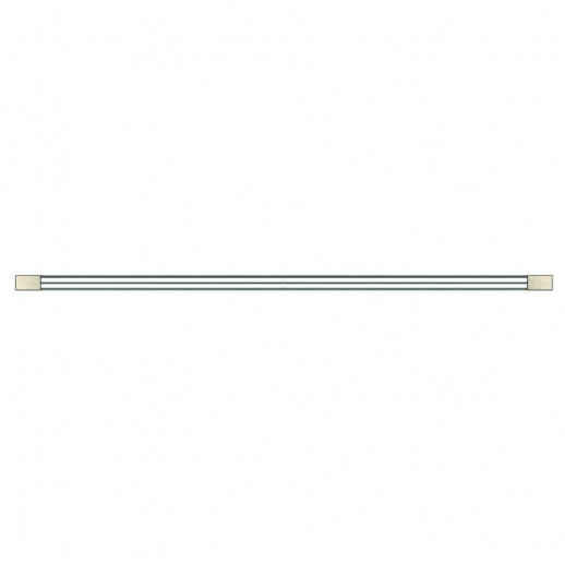 Желоб BERGES водосток SUPER Slim 500, хром глянец, S-сифон D50/105 H50 вертикальный