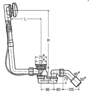 Viega Multiplex 138561 слив-перелив для нестандартной ванны, белый