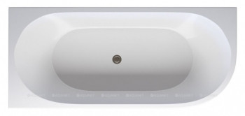 Акриловая ванна Aquanet Family Elegant A 180x80 3805N Matt Finish отдельностоящая асимметричная (00260054)