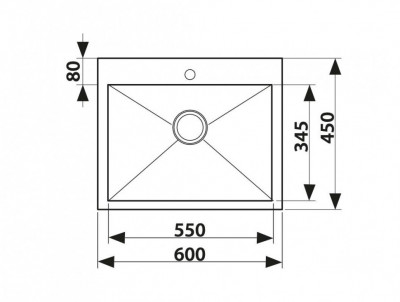 Кухонная мойка KAISER KSM нержавеющая сталь (KSM-6045)