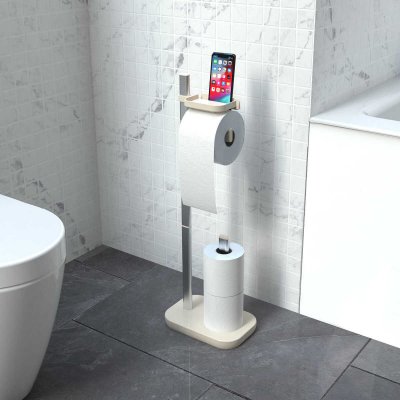 Стойка для туалетной бумаги Primanova SUI M-E75-09 напольная бежевый