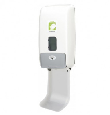 Механический дозатор Saraya MD-9000 для антисептика, пенного и жидкого мыла 1,2л (64276)