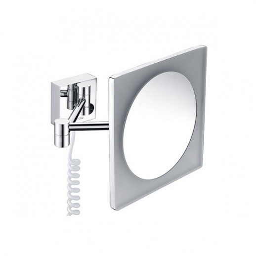 WasserKRAFT K-1008 зеркало с LED-подсветкой, 3-х кратное увеличение