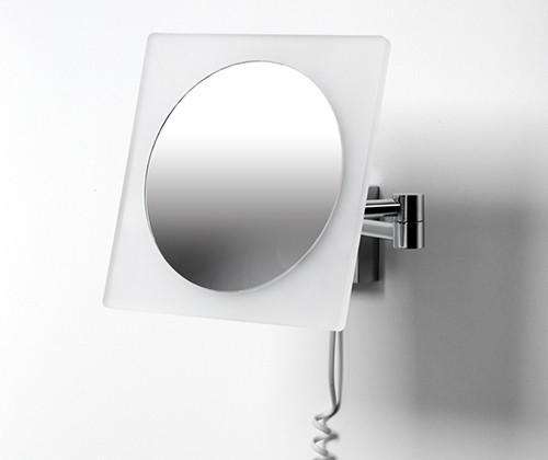 WasserKRAFT K-1008 зеркало с LED-подсветкой, 3-х кратное увеличение