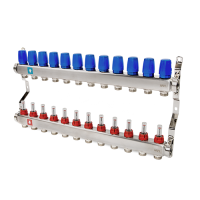 Коллектор с расходомерами MVI, 12 выхода MS.512.06