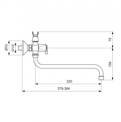 Смеситель для ванны с душем VIDIMA Практик BA343AA