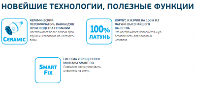 Смеситель для ванны с душем VIDIMA Практик BA343AA