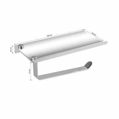 Держатель туалетной бумаги GFmark 79905, нержавеющая сталь