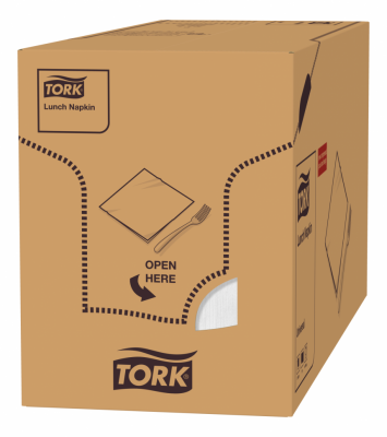 Сервировочные салфетки Tork, Universal, 500 листов, 1 сл, 32х32 см, белые