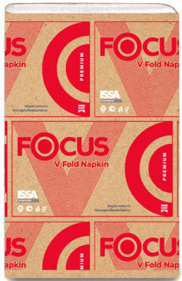 Салфетки Focus Premium V сложения, 2 сл, 200 листов, 23х16.8 см
