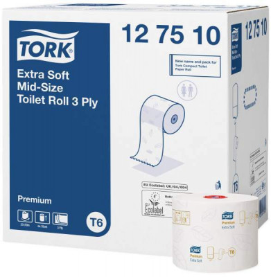 Tork туалетная бумага Mid-size в миди рулонах ультрамягкая