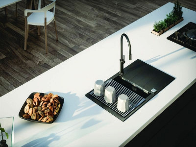 Мойка для кухни Alveus Granital Cadit 40 Arctic G11 860x500 1132027 белая ис-ный гранит прямоугольная