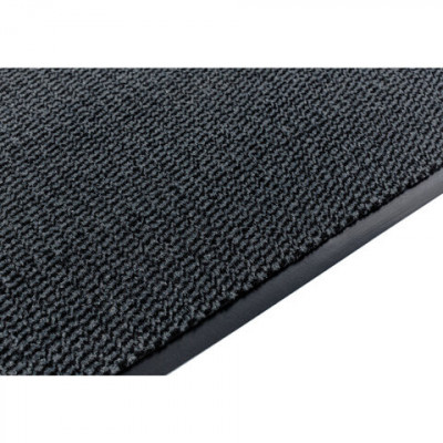 Коврик придверный ИЗНОСОСТОЙКИЙ влаговпитывающий, 90х150 см, ТАФТИНГ, СЕРЫЙ, LAIMA EXPERT, 606889, С30Т9015