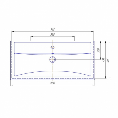 Умывальник на мебель СаНта "Фостер 100"
