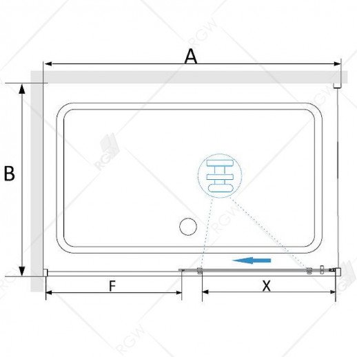 Душевой уголок RGW Stilvoll SV-42G 120x90 32324292-16 прозрачный профиль золото прямоугольный